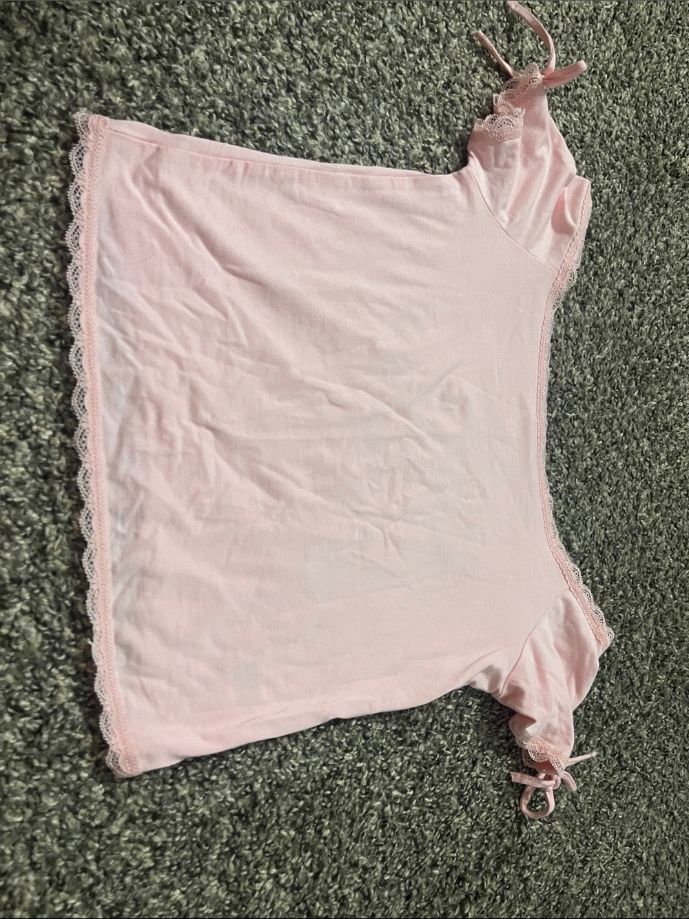 PacSun Light Pink Lace-Trim Camisole Top